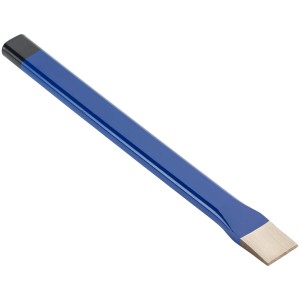 LUX Flachmeißel 300 mm Comfort, blau, aus Chrom-Vanadium-Stahl.