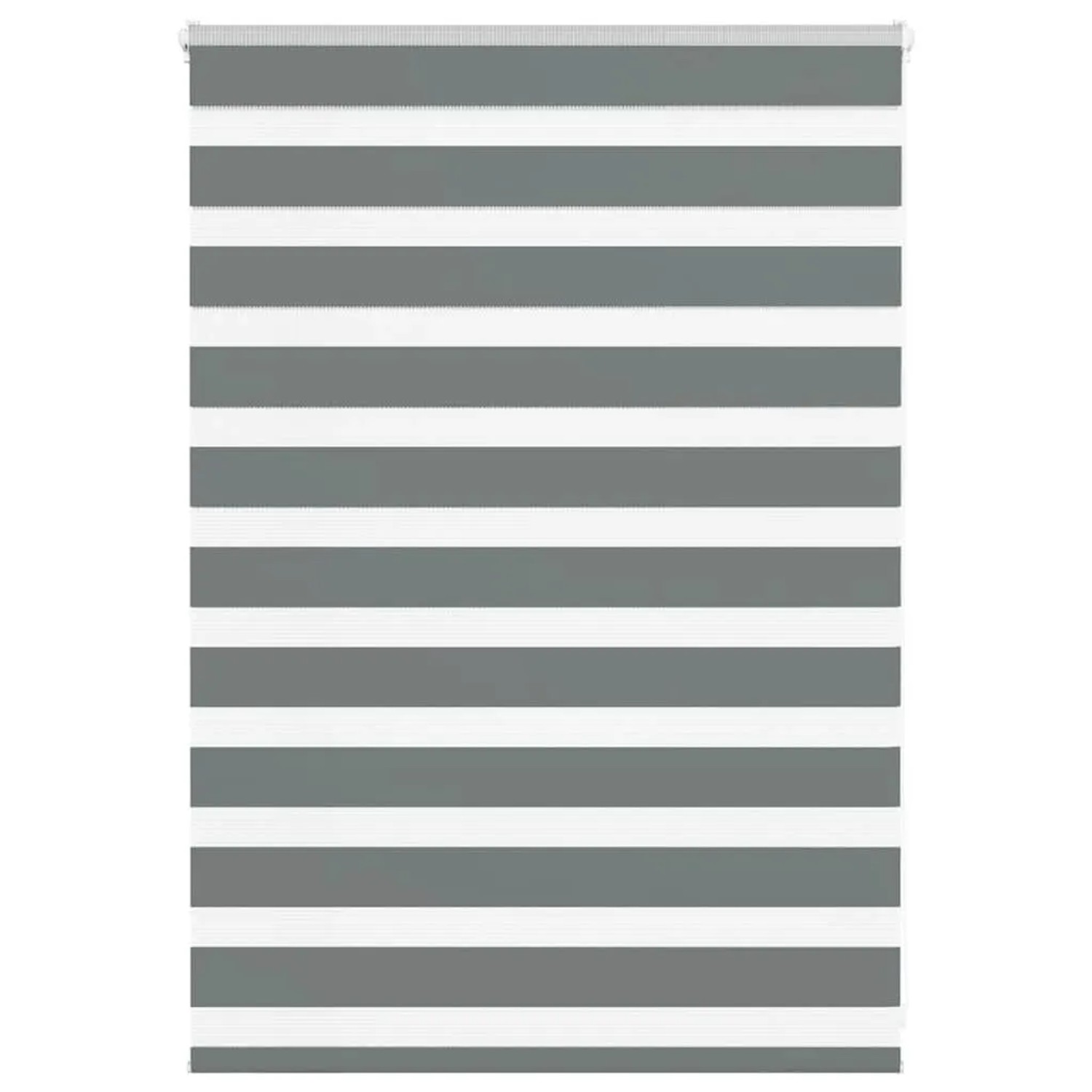 vidaXL Doppelrollo Dunkelgrau 95x100 cm Stoffbreite 90,9 cm Polyester 4014104