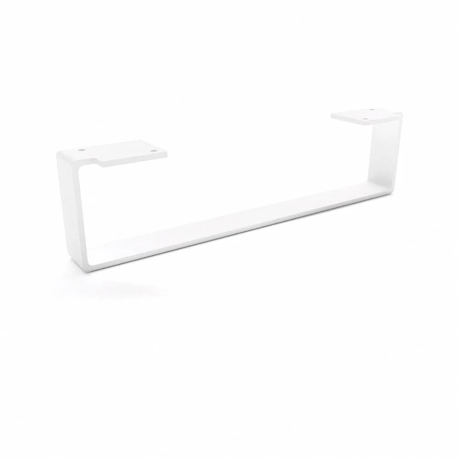 HEVVA Möbelbein LUXEMBURG 10 cm Hoch 40 cm Tief 1 Fuß Weiß