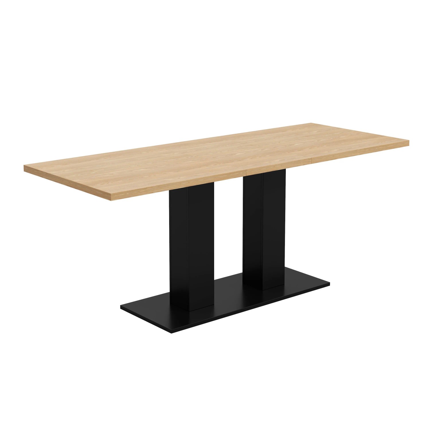 Merax Ausziehbarer Esstisch 140 180 cm Rechteckig Natur 6 Bis 8 Personen