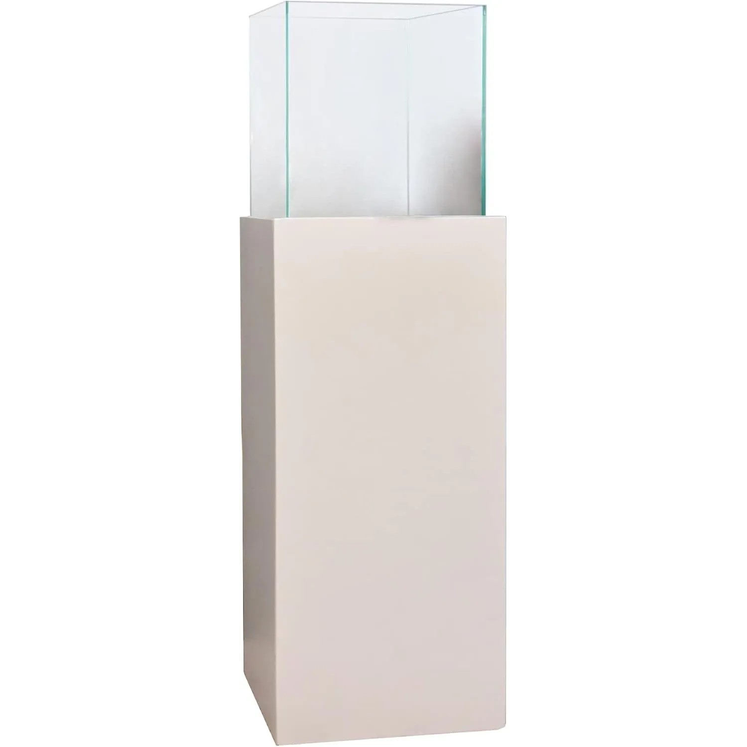 Vivanno Windlichtsäule Candela 25 cm x 25 cm x 80 cm Weiß