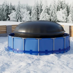 Juskys Aufblasbare Poolabdeckung für den Winter Rund 3 Meter