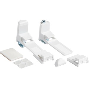 Klemmträger für Sedano Rollos, weiße Halterung zur Montage ohne Bohren.