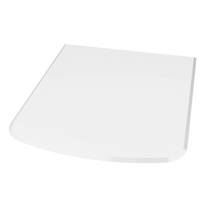 Valo Glasbodenplatte Segmentbogen, 100x120 cm, 8 mm stark, klar. Zubehör für Kamin und Ofen.