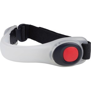 Rotes LED Armband für Outdoor-Aktivitäten wie Laufen und Radfahren.