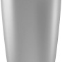 Lechuza Rondo Premium Pflanzgefäß, Ø 40cm, 75cm hoch, silber metallic. Pflanzsäule mit Bewässerungssystem.