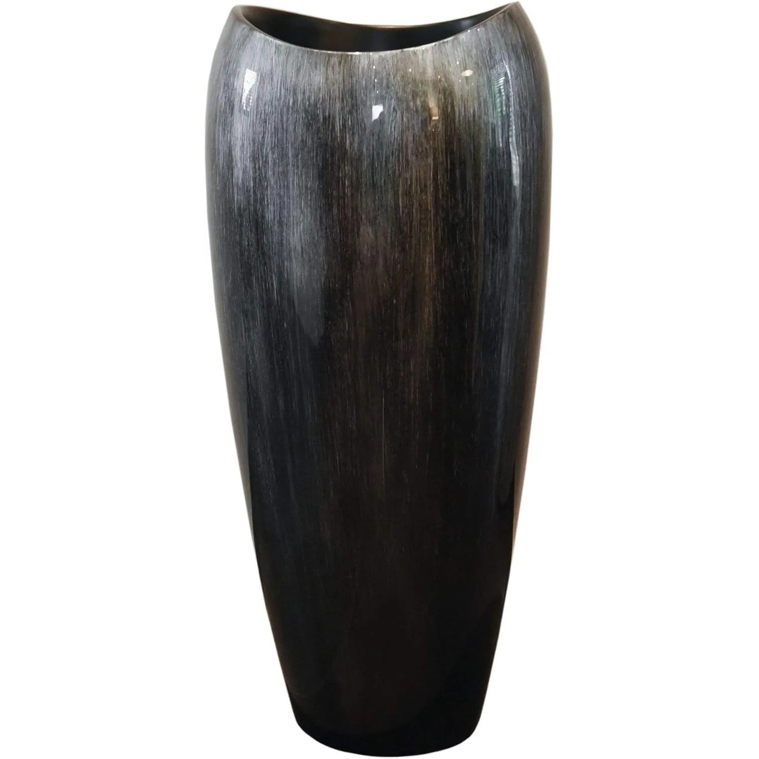 Vivanno Pflanzkübel Deluxe 37 cm x 37 cm x 81 cm Nachtsilber