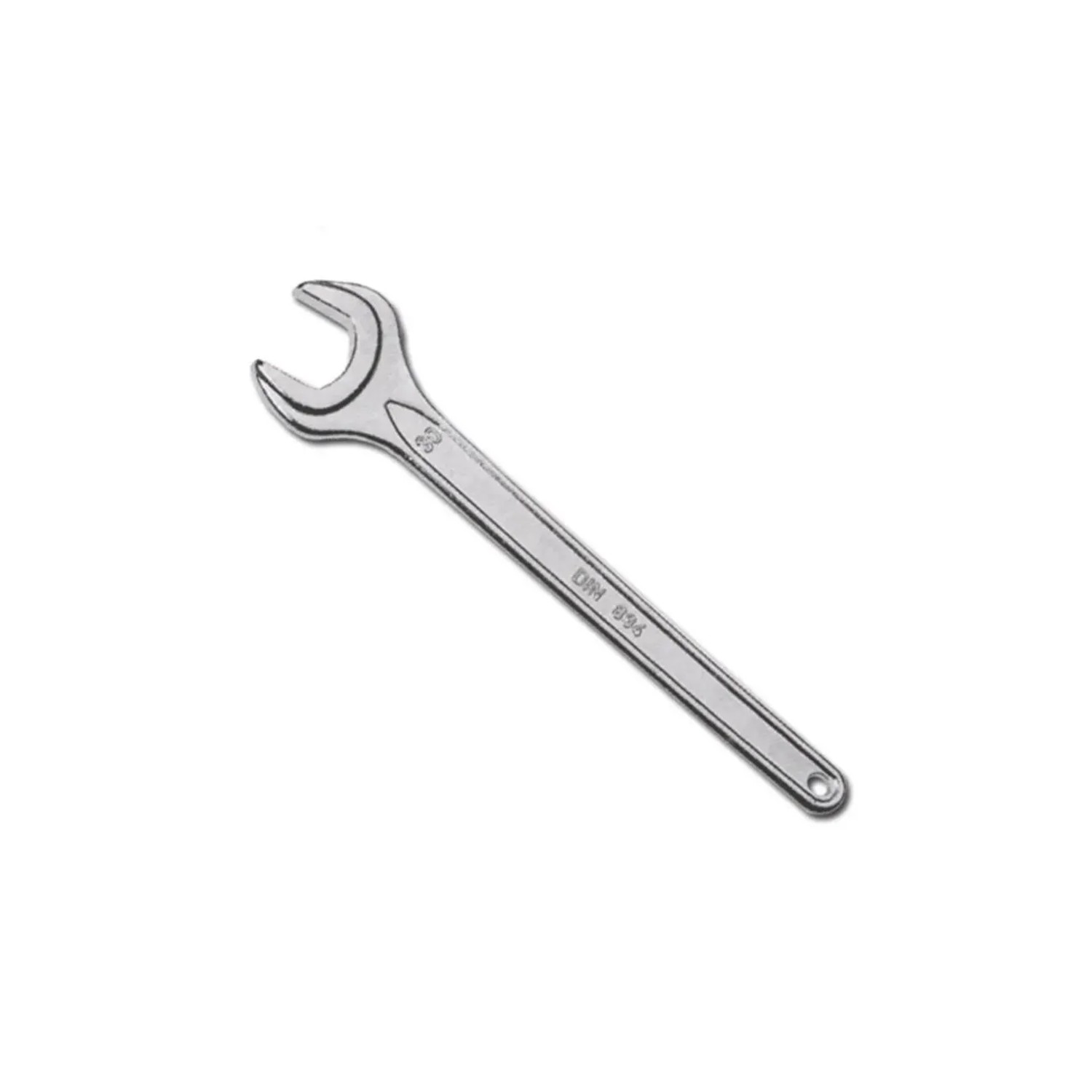 Ich-Zapfe Kohlensäureschlüssel Sechskant Verchromt 30 mm Silber