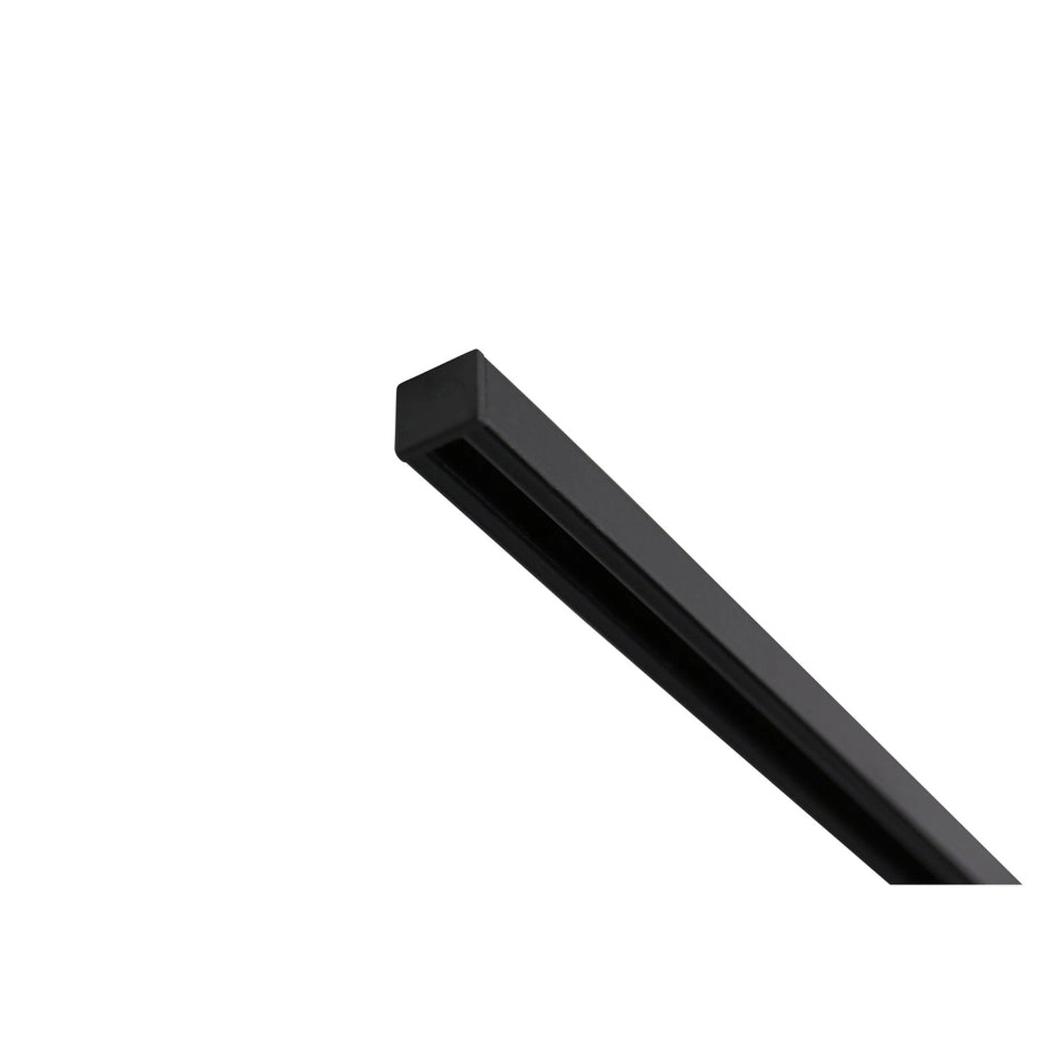 Deco-Raum Gardinenschiene nach Maß 1-Lauf Square Schwarz 510cm günstig online kaufen