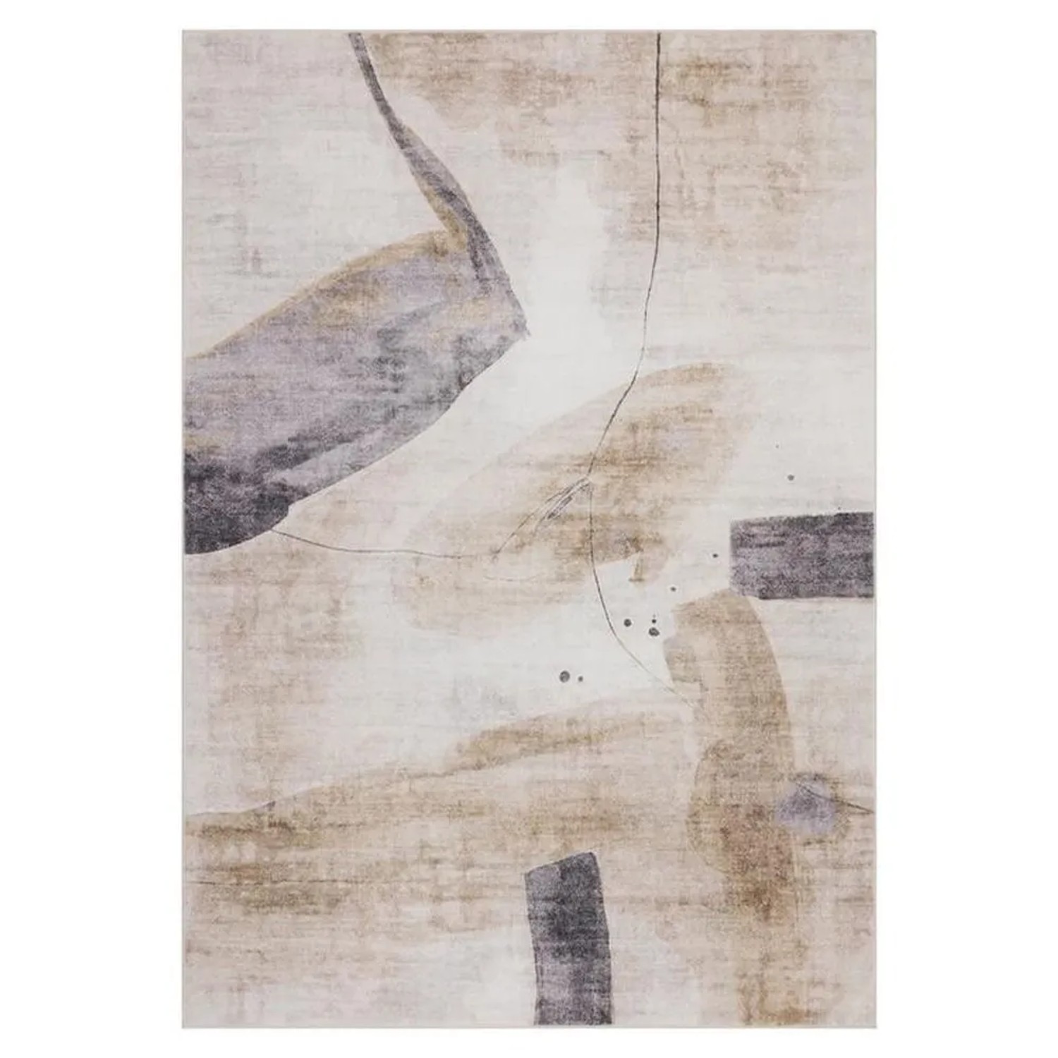Vercai Rugs Teppich Cyrus Elfenbein Grau 120 x 170 cm