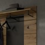 Inn.Furn Garderoben-Set 5-teilig in Eiche und Grau 255 cm Cooper_5