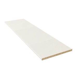 Weiße Kaindl Arbeitsplatte, 260x60x2,8 cm, für die Küche. Robust, hitzebeständig und pflegeleicht.