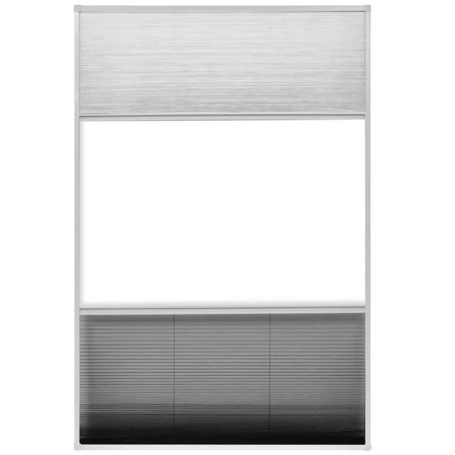 vidaXL Insektenschutz-Plissee für Fenster Jalousie Aluminium 80x120 cm 142617_5