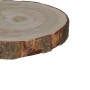 Brauner Dekoteller aus Holz, Ø20cm, ideal als Untersetzer für Weihnachtsdeko oder Pflanzen.