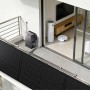 ZENDURE SolarFlow 2400 Pro Balkonkraftwerk mit Solarspeicher und Batterie auf einem Balkon.