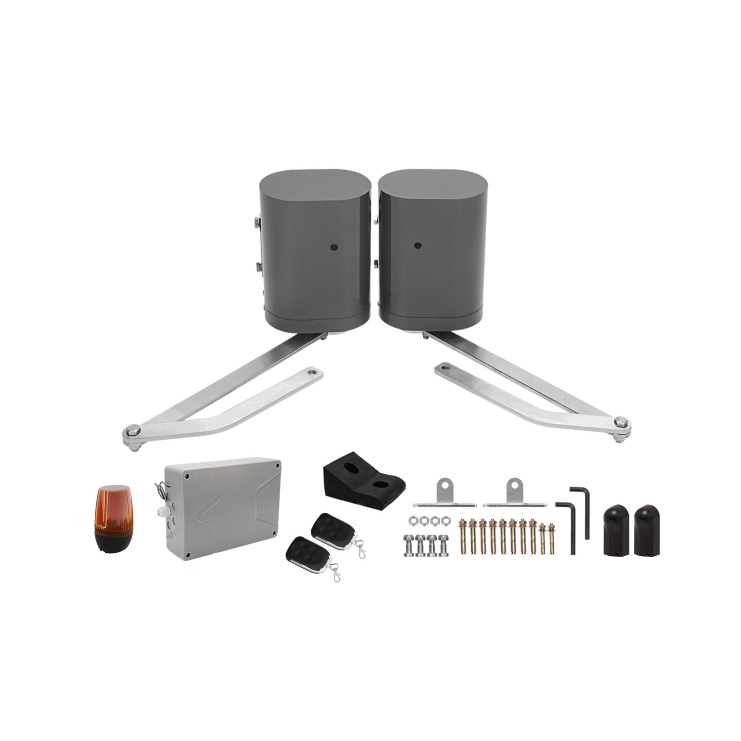 Casanoov Drehtor Sunny 350x120cm Aluminium & Bunker B500 Motorisierung_22