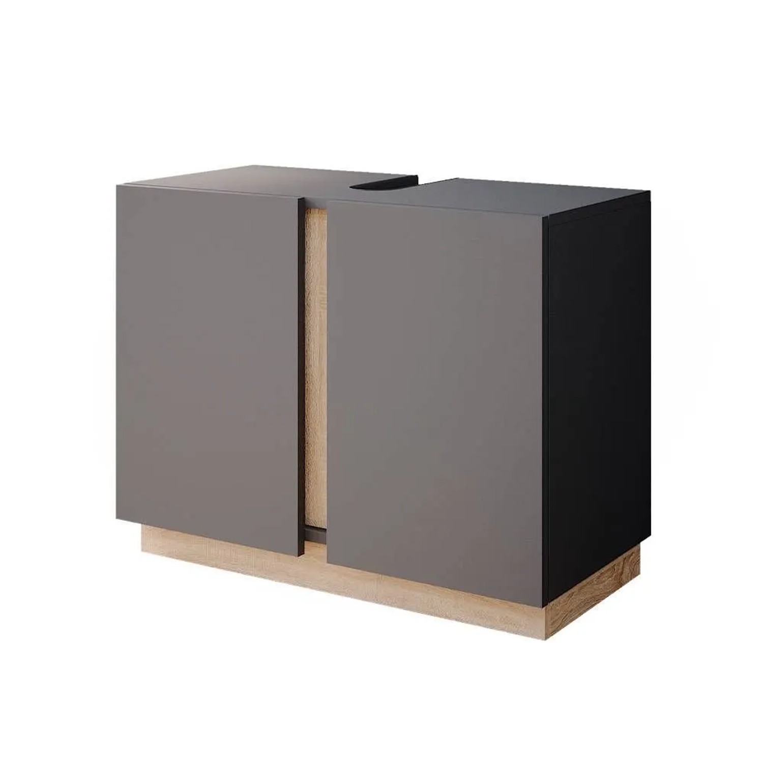 Vicco Waschbeckenunterschrank Gloria Anthrazit 70 x 56 mit 2 Türen