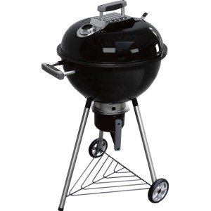 Schwarzer Holzkohle Kugelgrill North Bay Ø 47 cm mit modularem System und Thermometer.