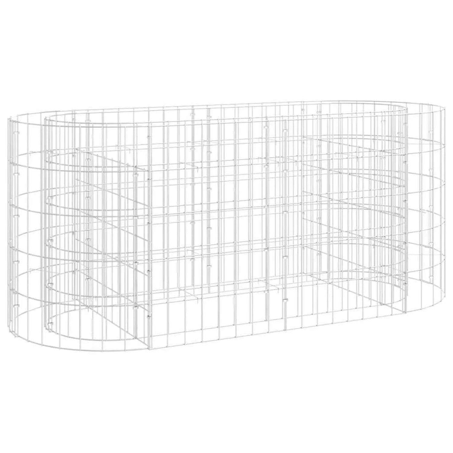 Furnicato Gabionen-hochbeet Verzinktes Eisen 120x50x50 Cm