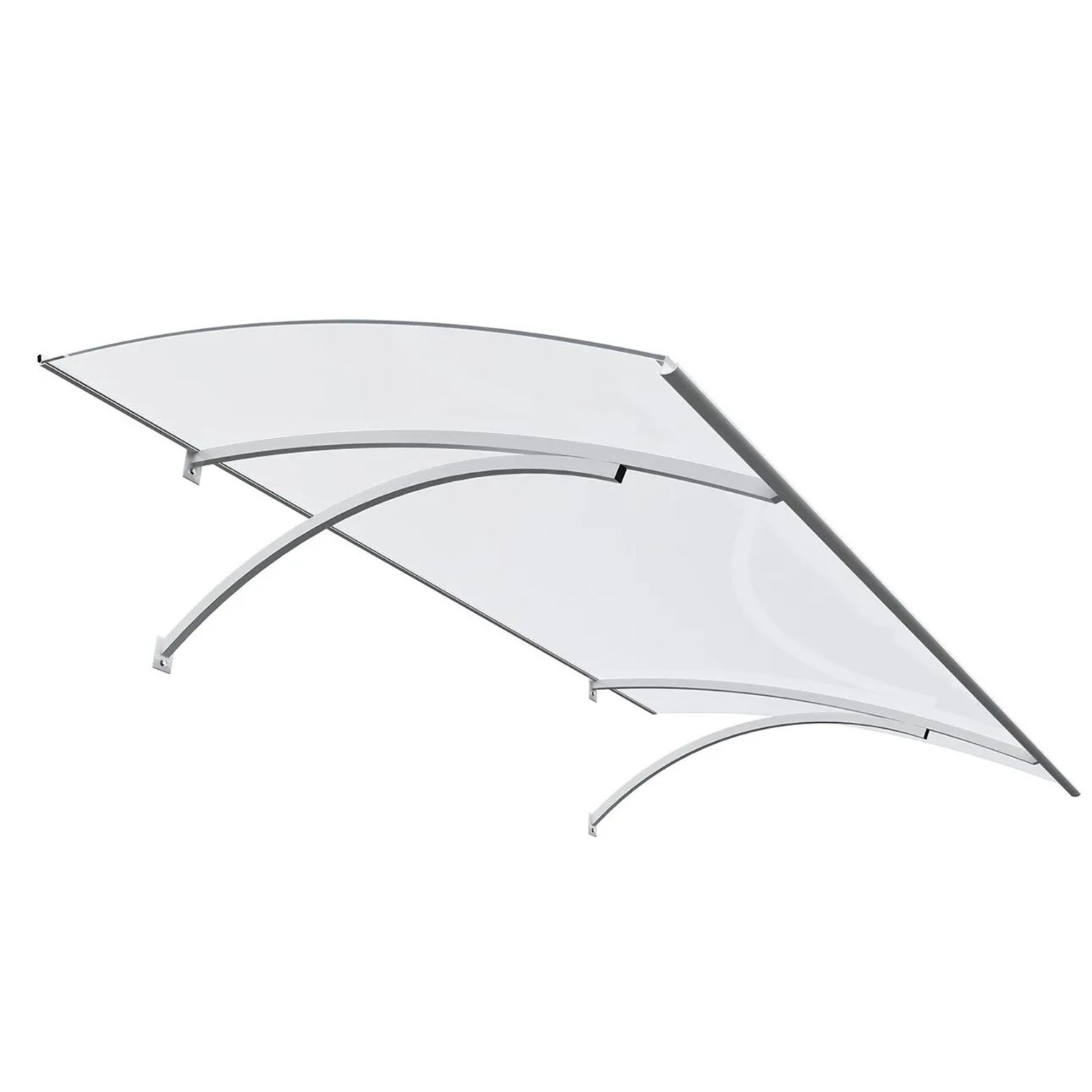 Roro Vordach V154 Weiß 160 cm x 85 cm x 25 cm