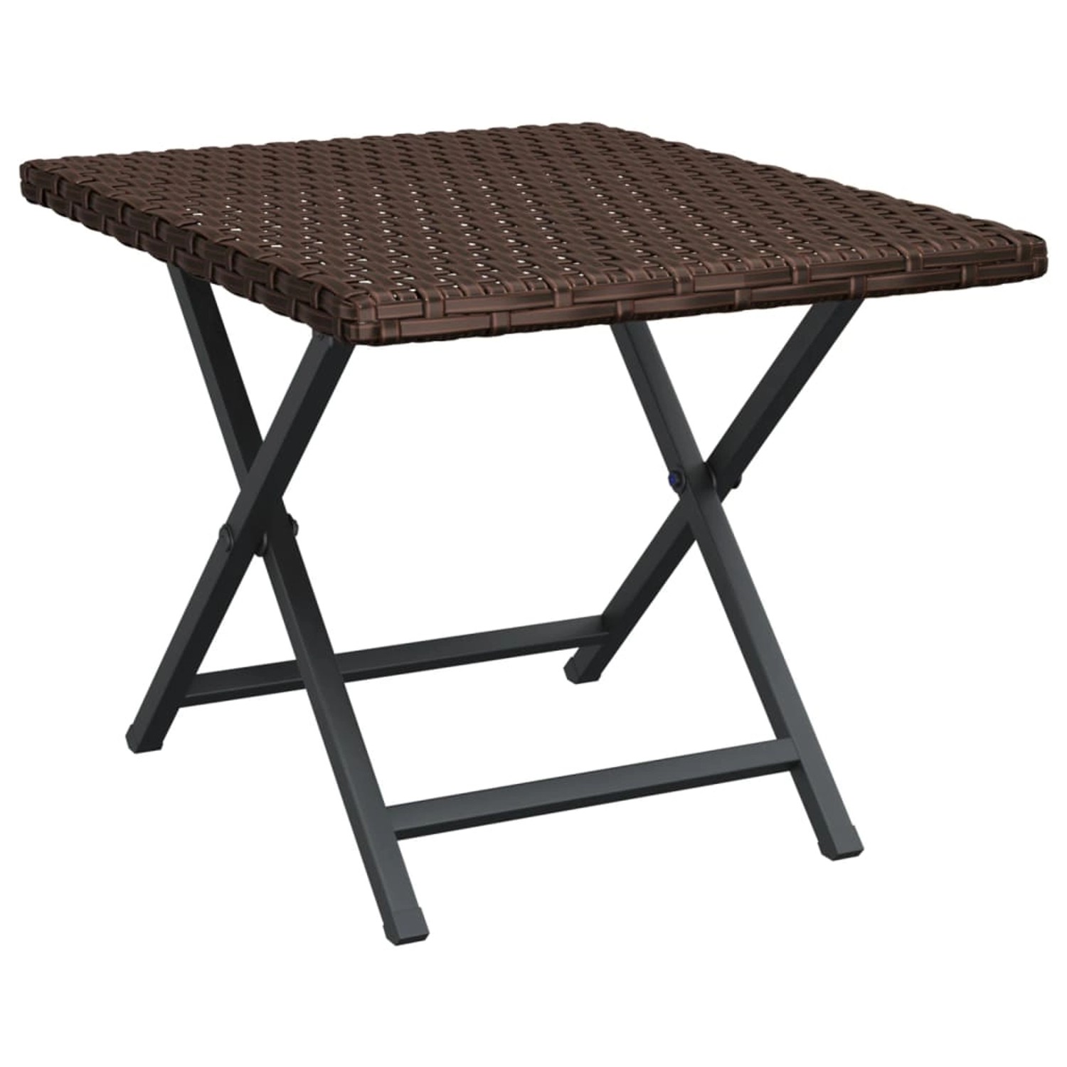 vidaXL Klapptisch Braun 45x35x32 cm Poly Rattan 362250 günstig online kaufen