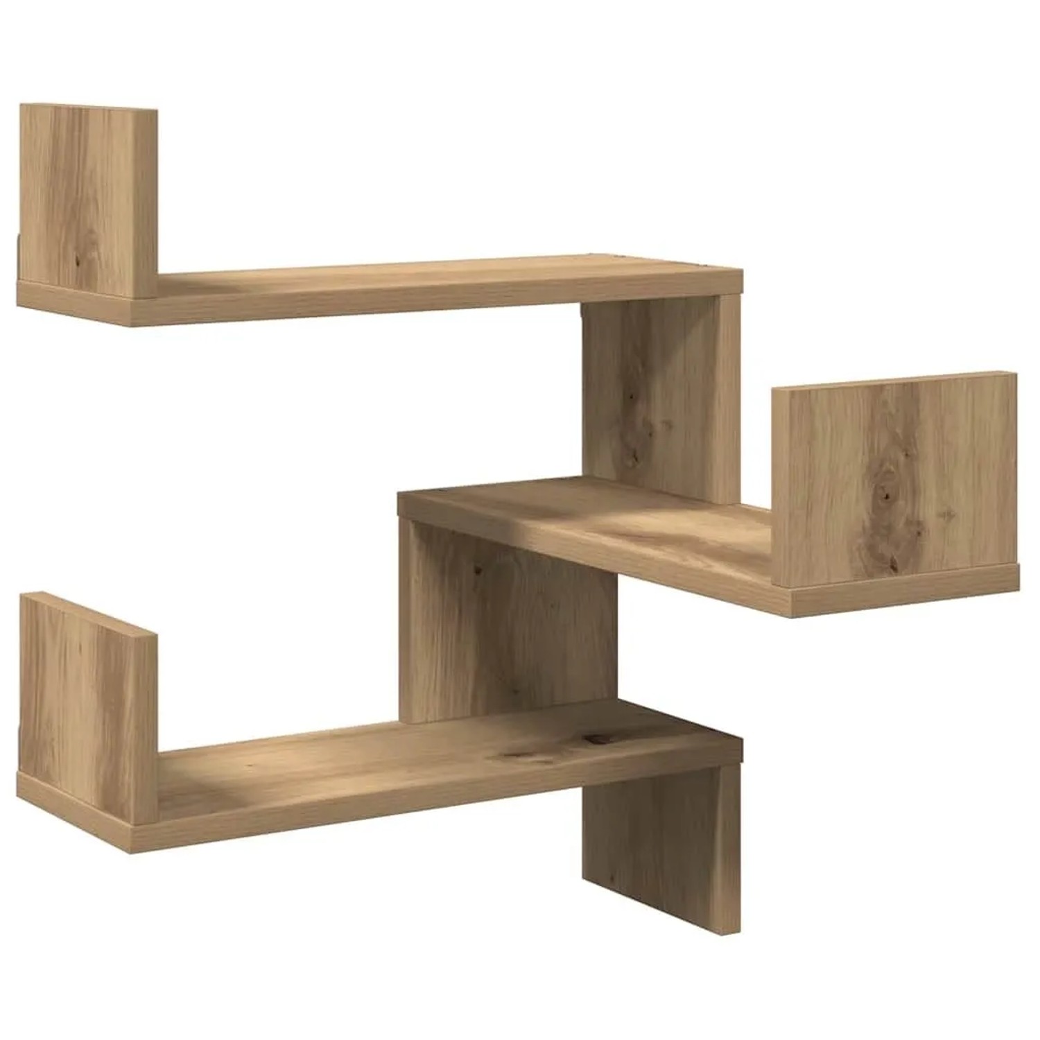 vidaXL Wand-Eckregale 2 Stk Artisan-Eiche 40x40x49,5 Holzwerkstoff 856609