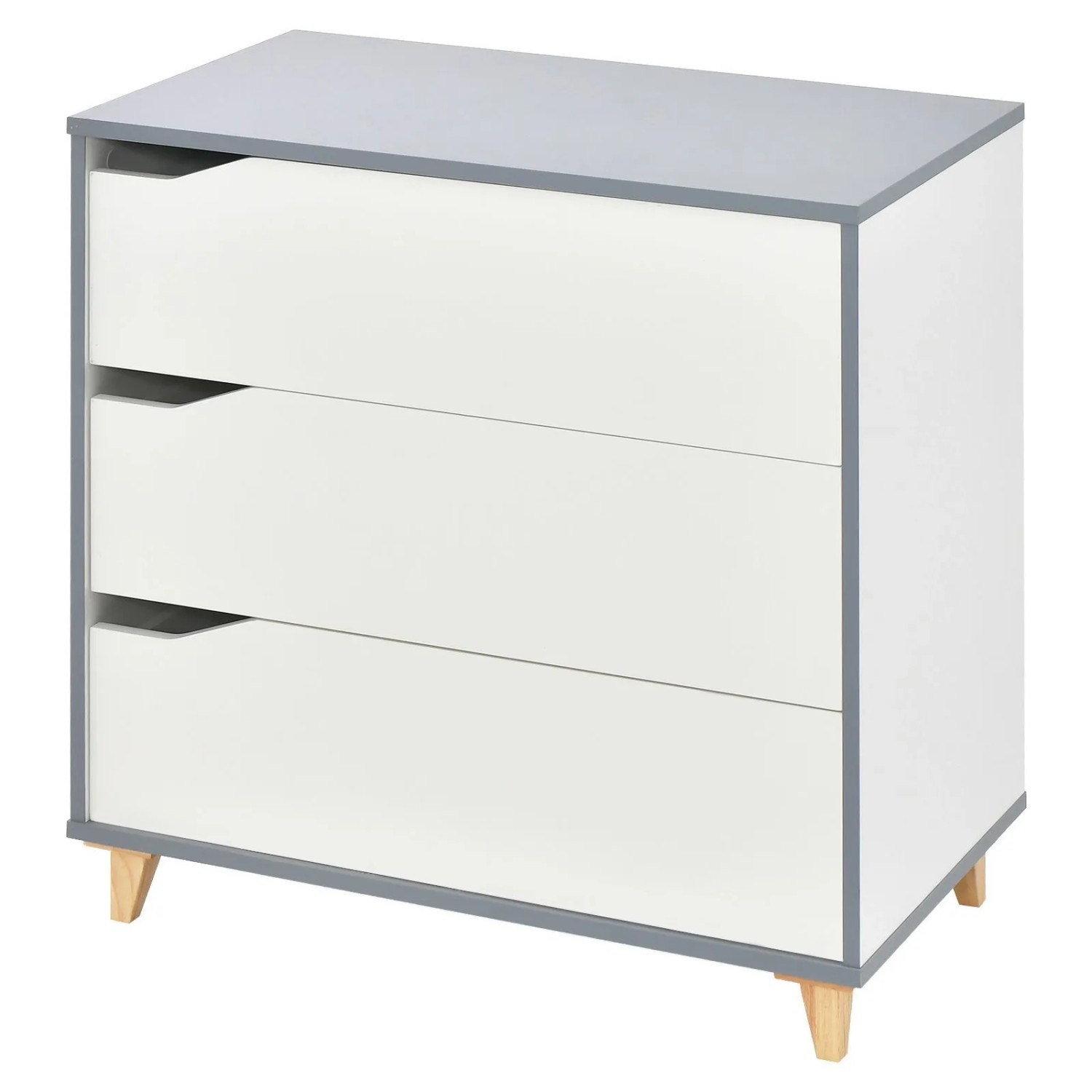 Costway Kommode Weiß 75 x 42 x 75 cm Schubladen Schlafzimmer günstig online kaufen