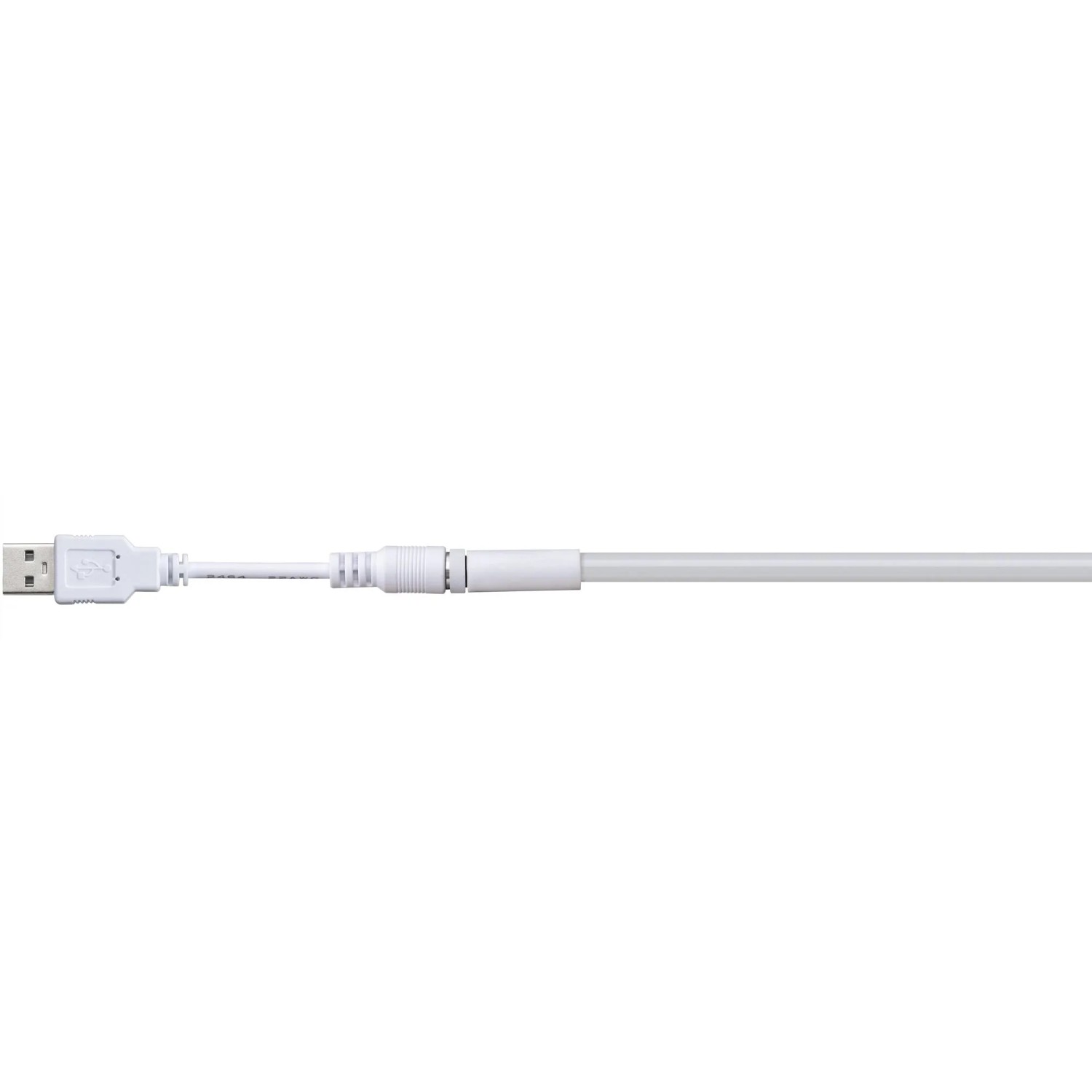 Detailaufnahme: Weißer USB-Stecker für Paulmann Neon Colorflex LED-Streifen.
