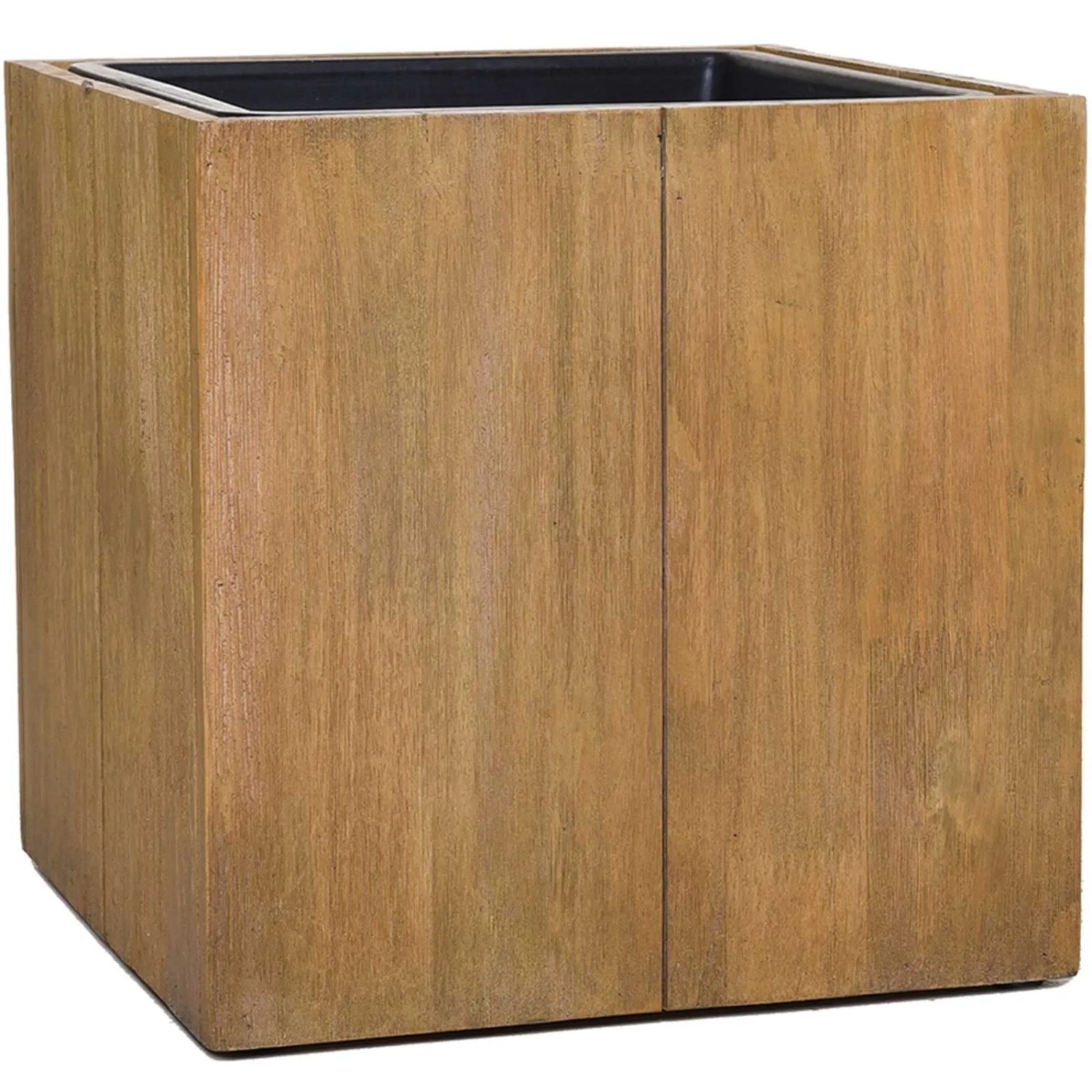 Vivanno Pflanzkübel Block 33 cm x 33 cm x 33 cm Antikbraun
