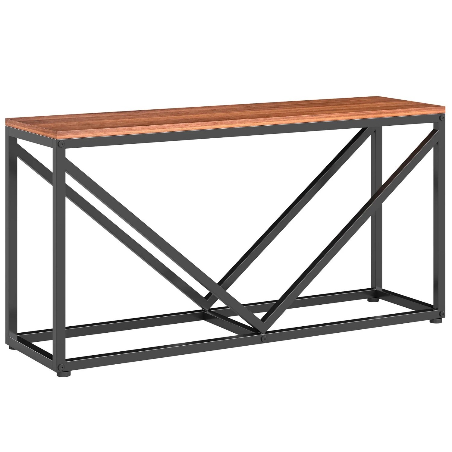 Outsunny Brennholzregal Metall 98L x 28B x 50H cm Schwarz