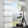 Gardinia Gardinenstange Industrial Home, silber, 240 cm mit Vorhang im Raum.