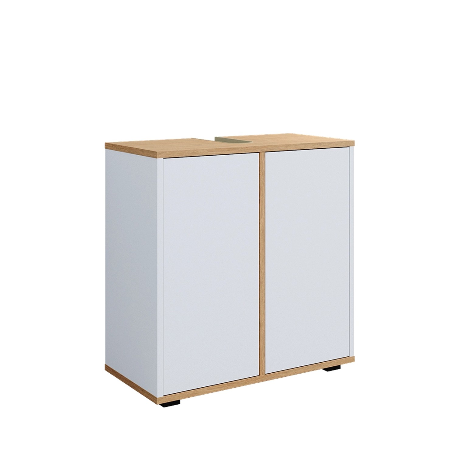 Vicco Waschbeckenunterschrank Didi Weiß/Artisan 60 x 62 cm mit 2 Türen