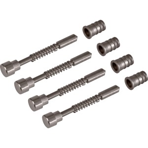 Windhager Federstift Montage-Set, 4 Stück, für Fliegengitter Rahmen. Zubehör für Insektenschutz.