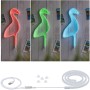 Paulmann Neon Colorflex LED-Streifen, 1m, RGB, USB-Anschluss, Flamingo-Design in verschiedenen Farben.