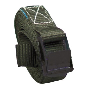 Anthrazitfarbener TRUTZHOLM Spanngurt mit Klemmschloss, 2,5 m Länge, für Auto & Ladungssicherung.