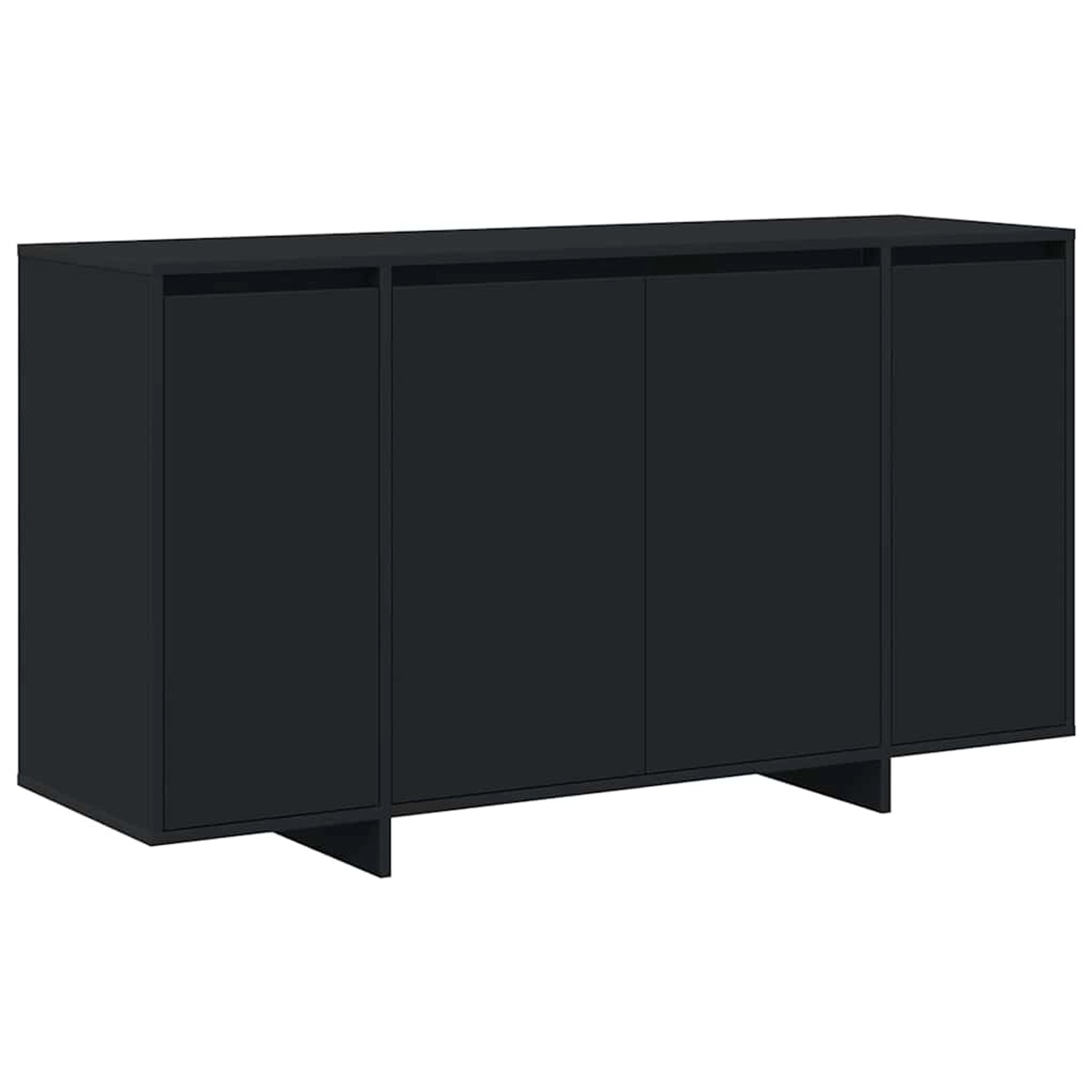 vidaXL Sideboard Schwarz 135 x 41 x 69 cm Holzwerkstoff 3333887