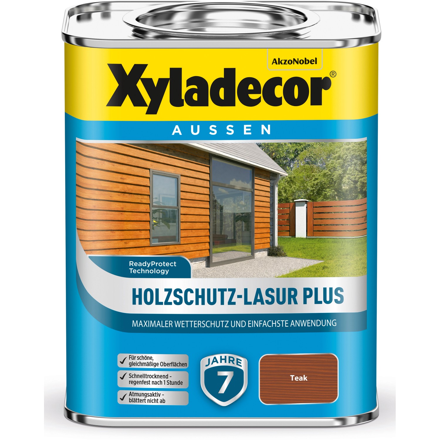 Xyladecor Holzschutz-Lasur Plus Teak 0,75 l