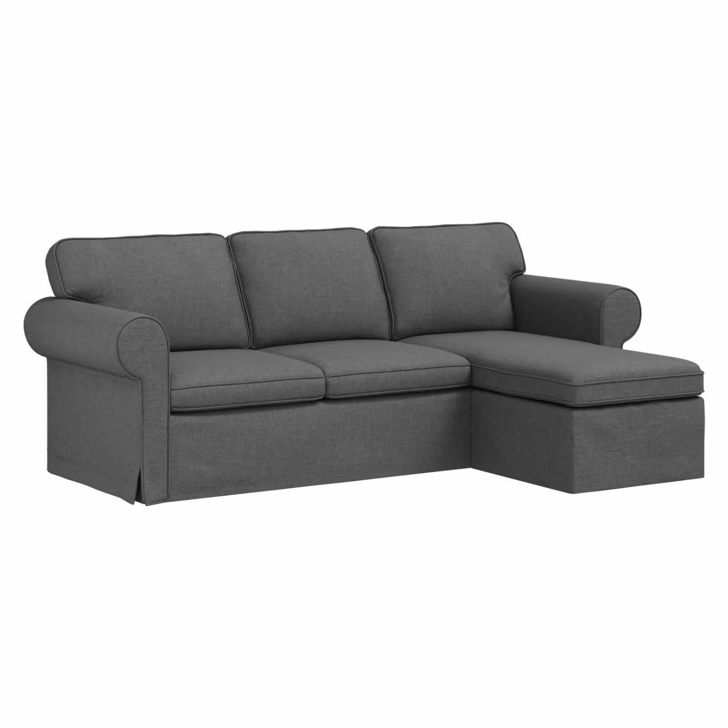 vidaXL Sofa Dunkelgrau 215 x 138 x 80 cm Stoff 42024335