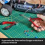 Einhell Werkzeugkoffer Hobby: Elektroniker-Zangen im Einsatz, Modellbau im Hintergrund.
