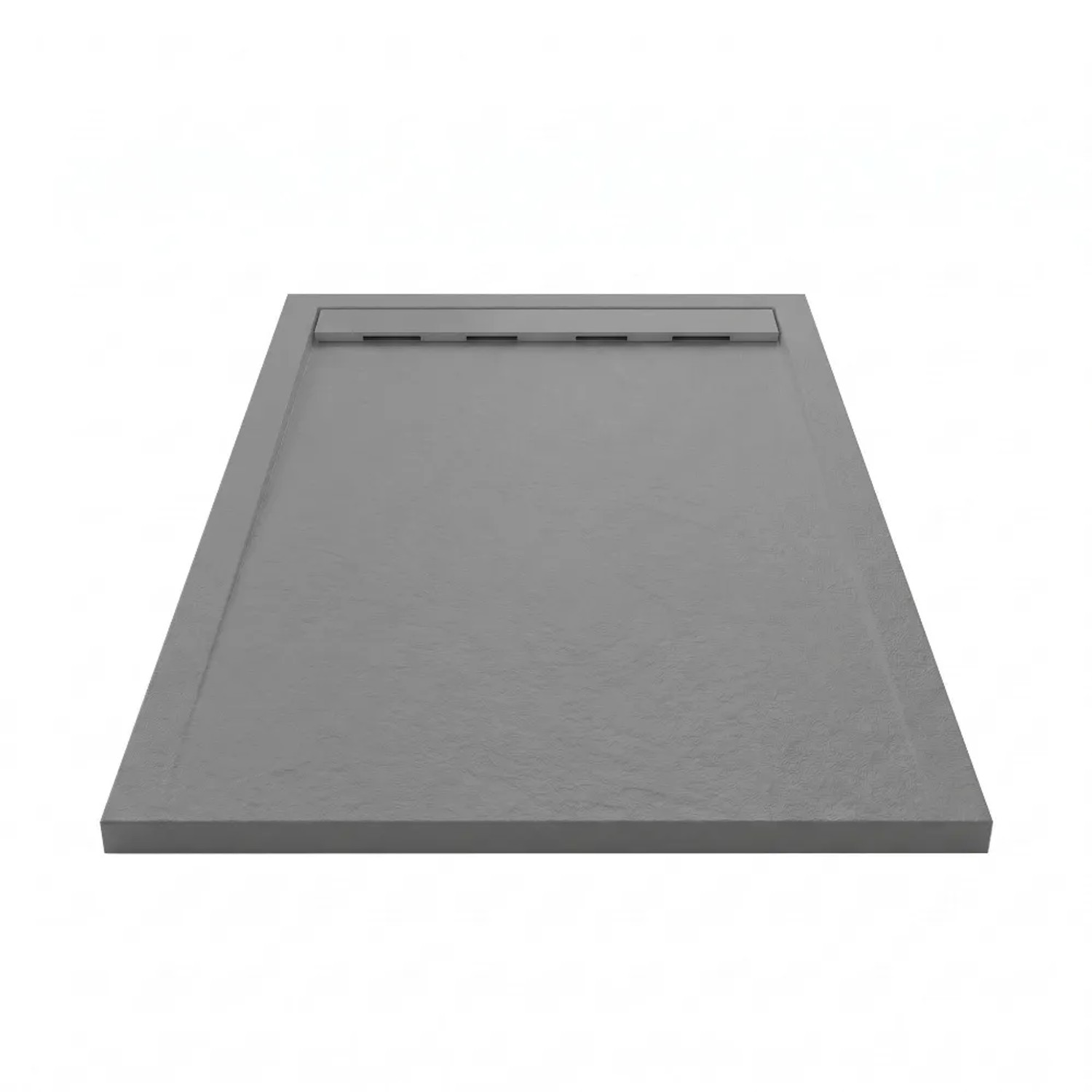 Mirlo Mineralguss Duschwanne Extra Flach Ribera  Anthrazit 90x110cm
