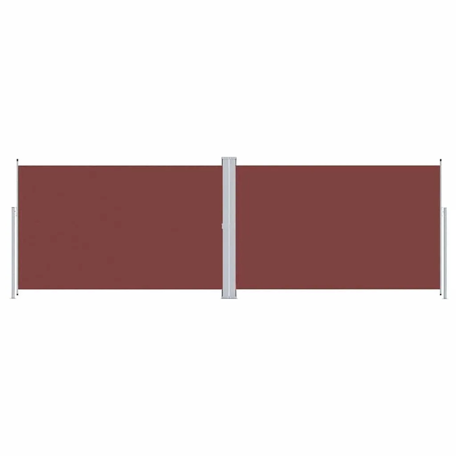 vidaXL Seitenmarkise Ausziehbar Braun 200x600 cm 318009
