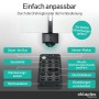 Oktaplex LED Außenstrahler mit Fernbedienung zur Einstellung von Sensitivität, Dämmerungsschwelle und Einschaltdauer.