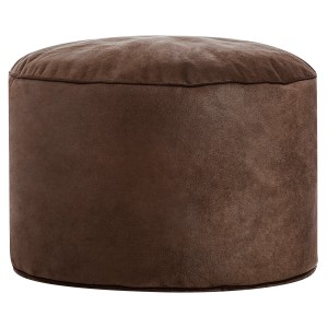 Brauner Sitting Point Hocker Cuba, 60 l, aus Lederimitat. Bequemer Sitzsack für Wohnzimmer und Jugendzimmer.