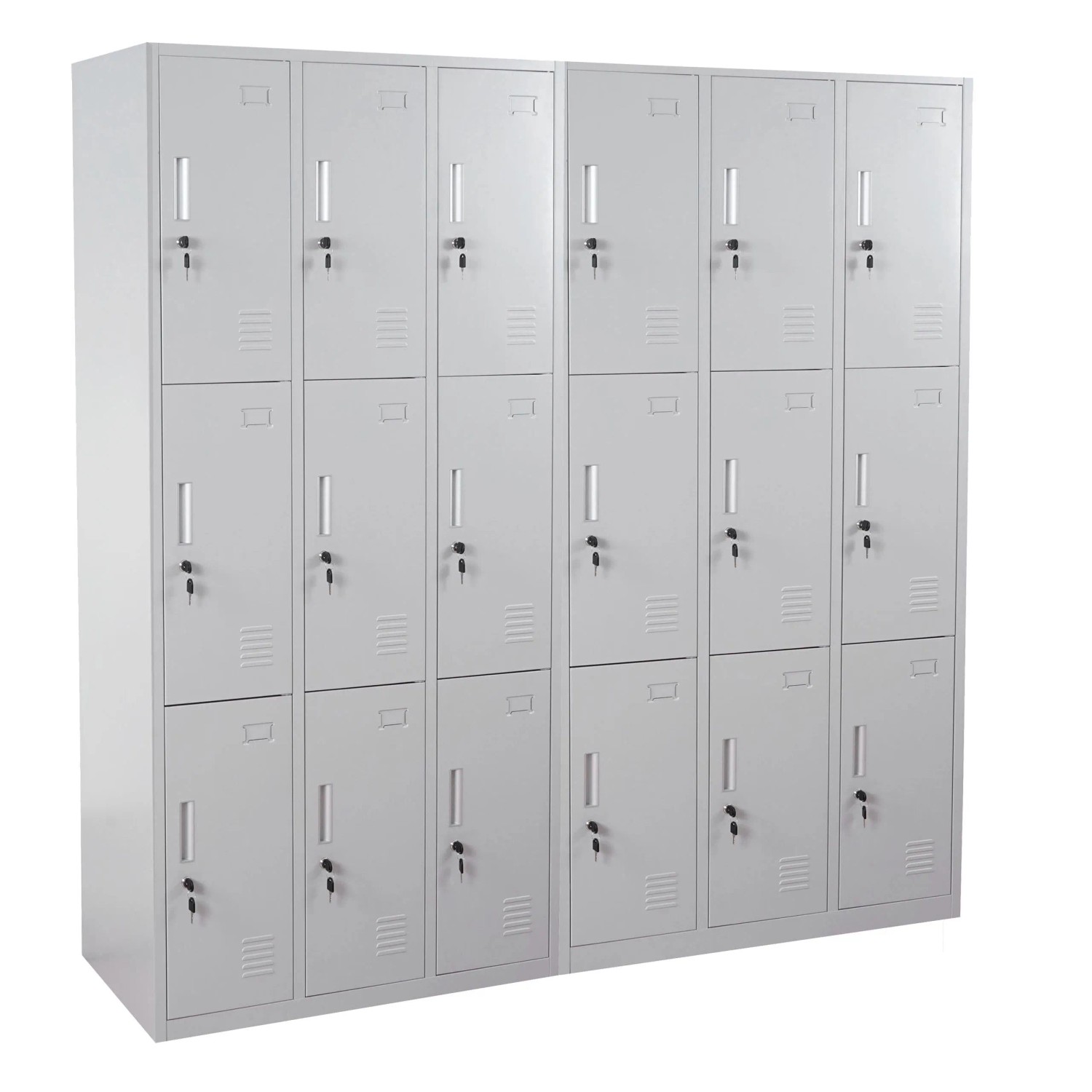 MCW Schließfach Preston T829 Grau 18 Fächer