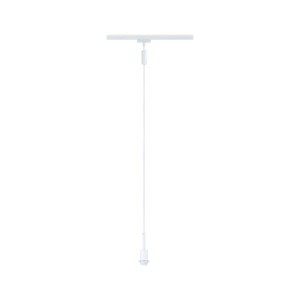 Paulmann URail Pendelleuchte Basic, signalweiß, 135cm. Für individuelle LED-Schienensysteme.