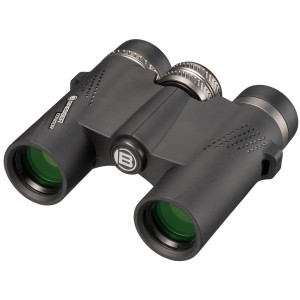 Schwarzes Bresser Condor 8x25 Fernglas mit Dachkant und UR-Vergütung für Naturbeobachtung.