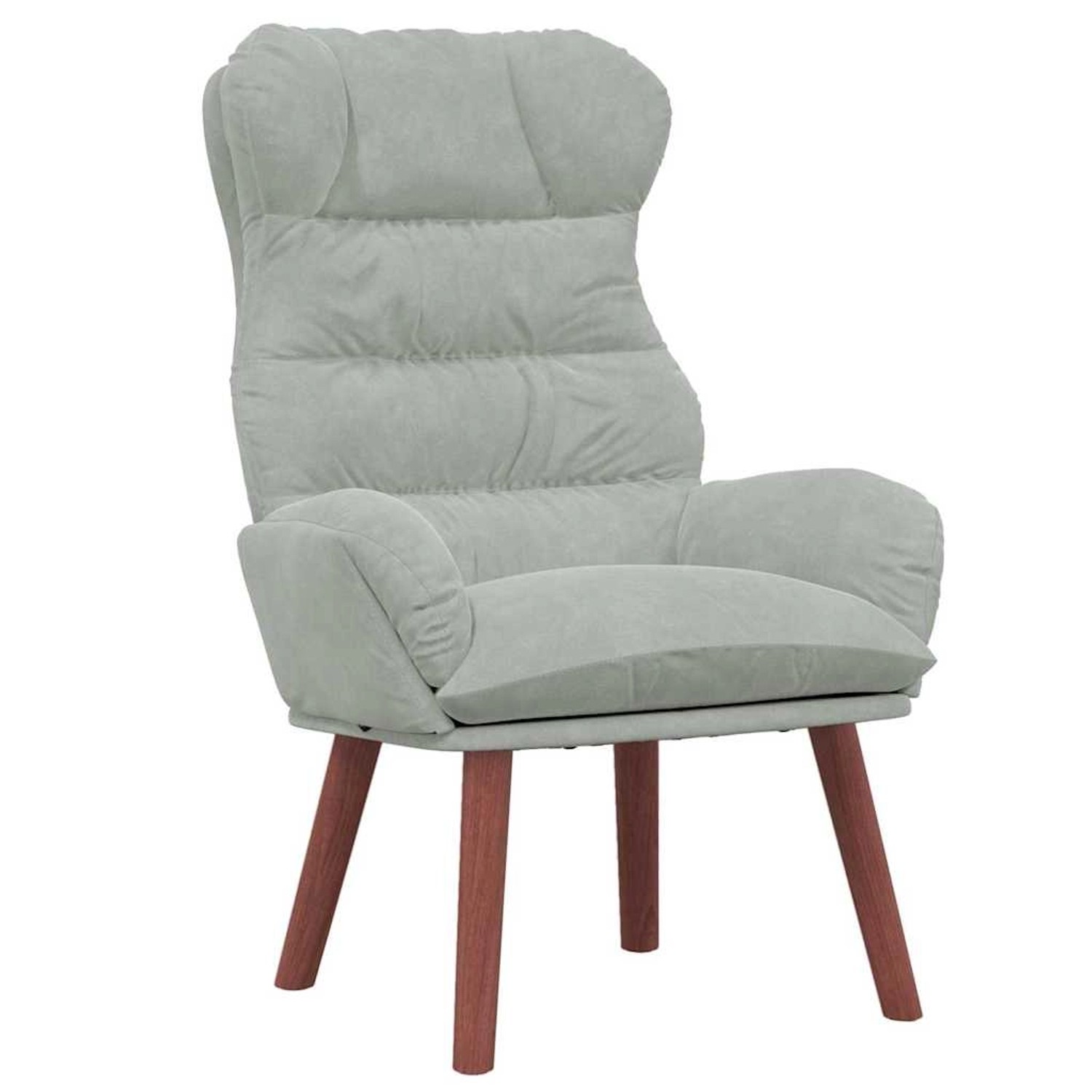 vidaXL Relaxsessel Hellgrau 69 x 74 x 93 cm Samt 42001887 günstig online kaufen