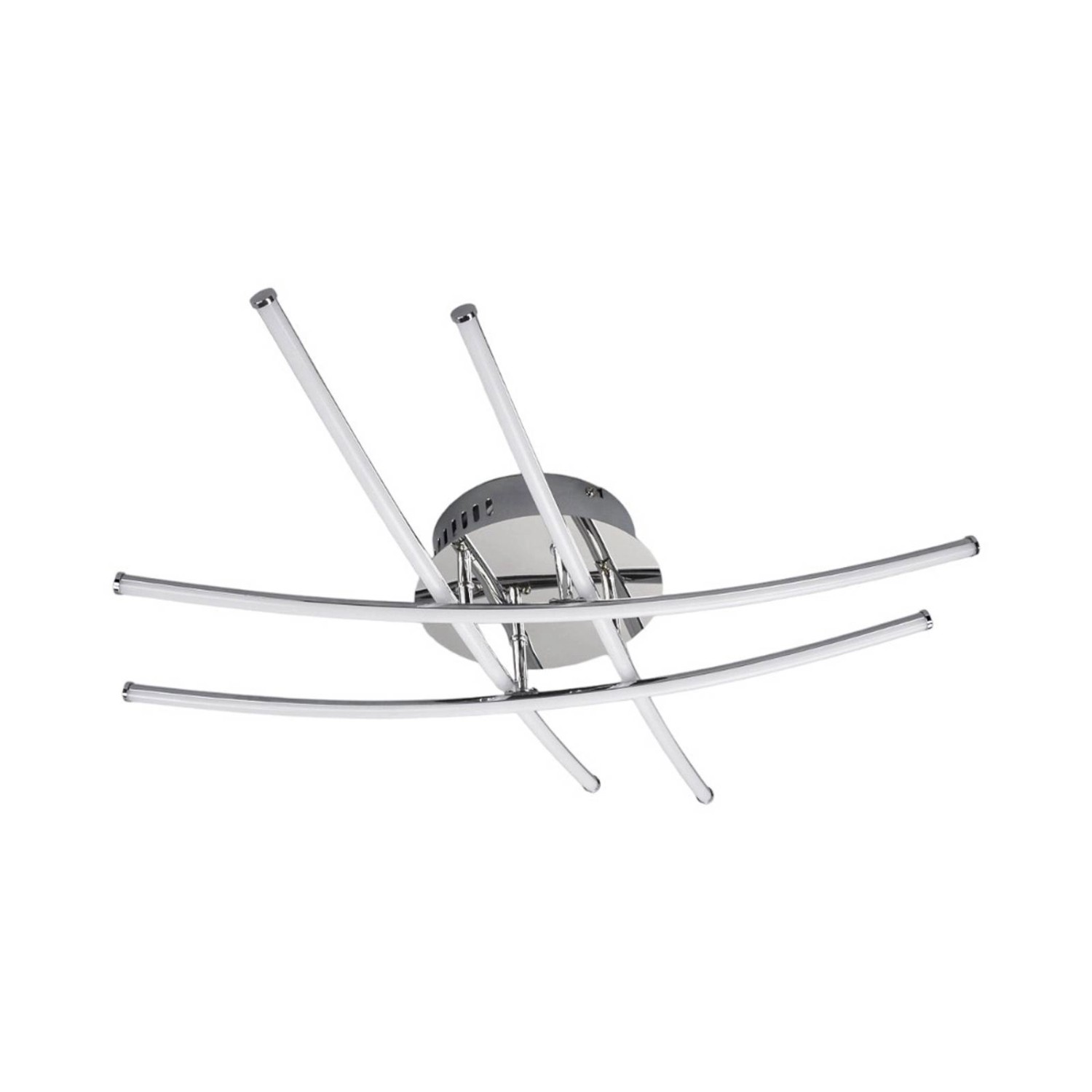 Lindby LED Deckenleuchte Yael 9639008 Modern in Chrom aus Metall Küchenleuchte