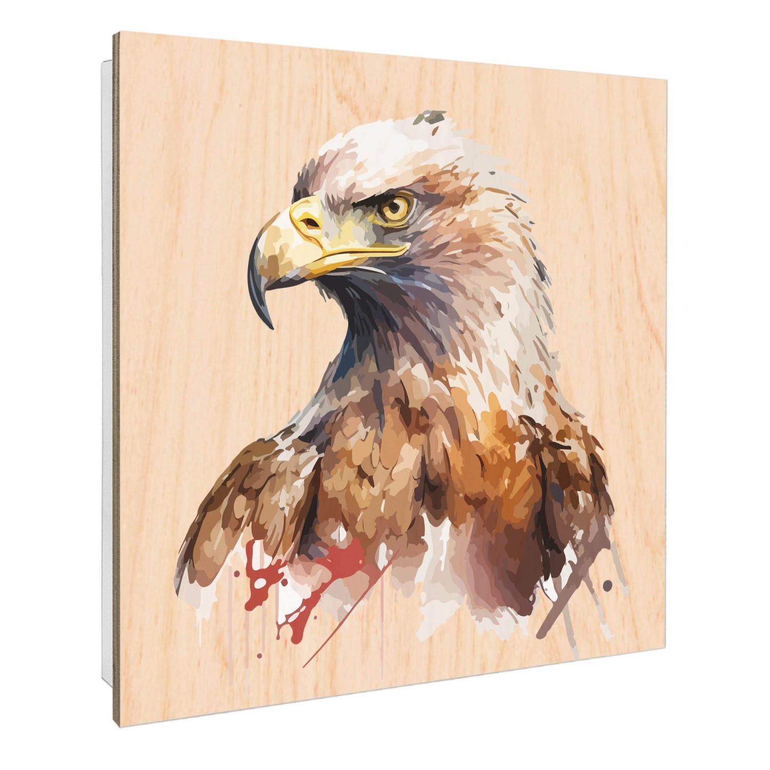 Banjado Großer Schlüsselbox Holz 30x30cm Weiß Scharnier Rechts 50 Haken Sch günstig online kaufen