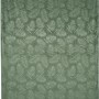 Dunkelgrüner Fenstervorhang mit Blattmotiv, 2er-Set, 245x140 cm, lichtundurchlässig.